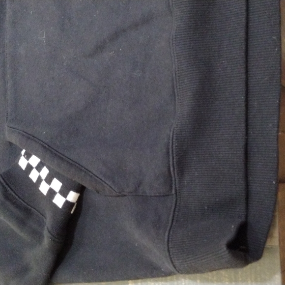 VANS BLACK CHECKER BOARD HOODIE SZ S (A BIT OVERSIZED) UNISEX - Picture 4 of 8